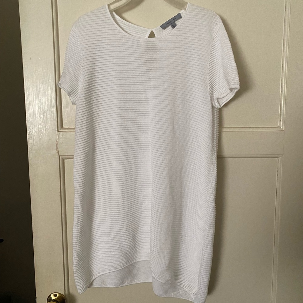 classiques entier ribbed white t-shirt dress